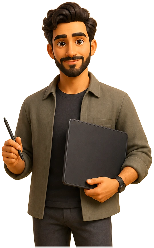 Max, designer de Kayliss Agents.